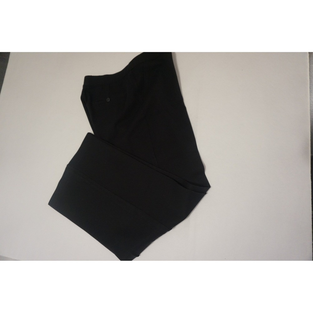 Spanx The Perfect Pant Black Wide Leg Ponte Trousers Large L Professional Work
